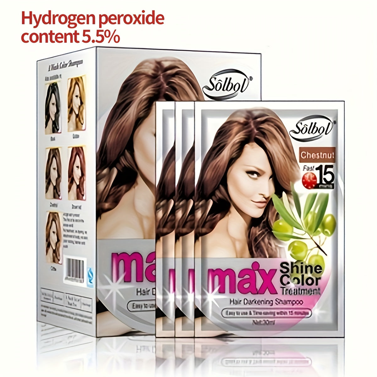 10pcs/Box Quick Fix Hair Color Cream - Instant, Natural, Gray Hair Cover-Up Solution for Men & Women with Easy Application, Rich Lather, and Gentle Care for Normal Hair