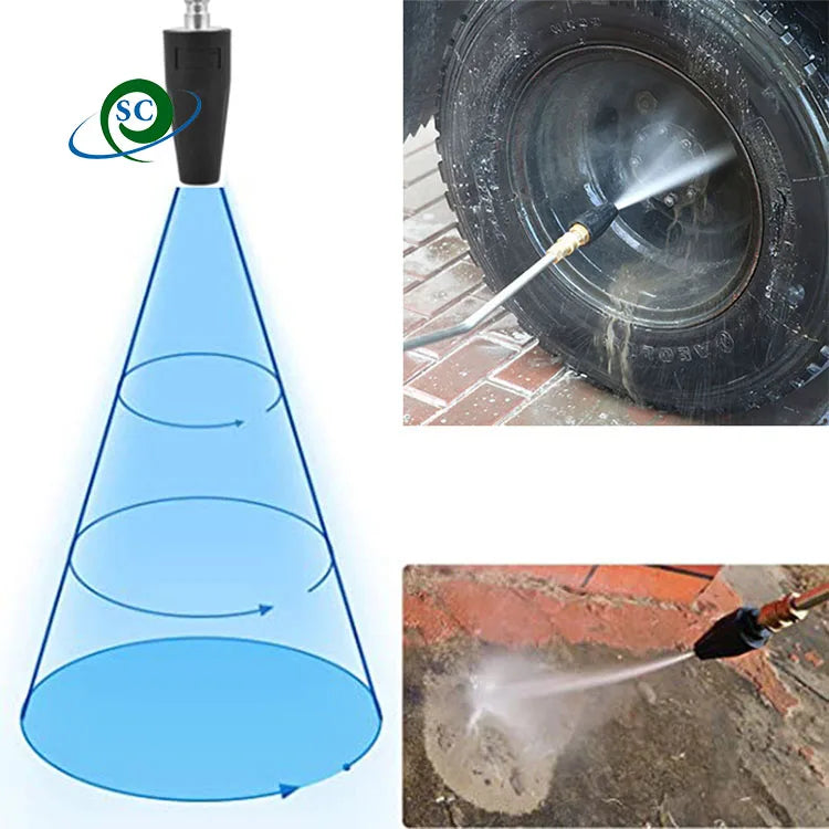 1/4" Quick Plug / G1/4"- Female T 200 bar High Pressure Rotary Car Washing Gun Nozzle