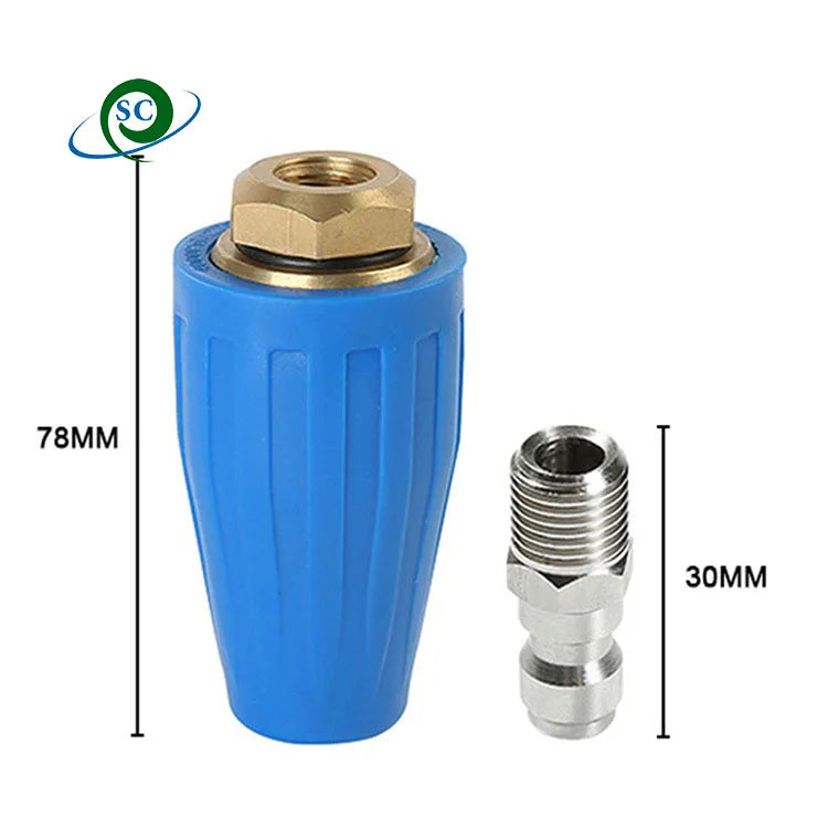 1/4" Quick Plug / G1/4"- Female T 200 bar High Pressure Rotary Car Washing Gun Nozzle