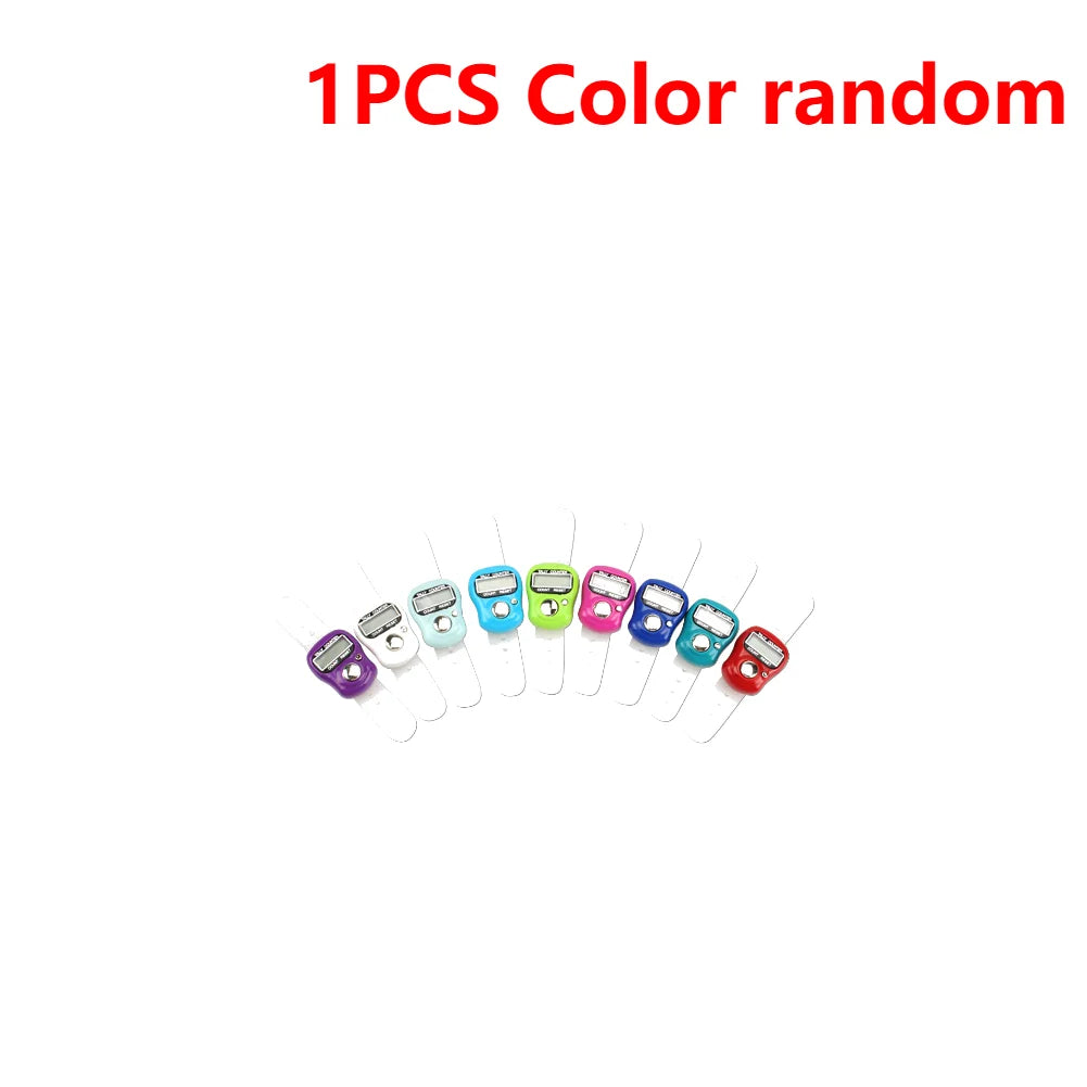 0-99999 Finger Counter Ring 5 Digital LED Electronic Handheld Tally Counter Clicker Counter with Islamic Tasbih Bead 1-10PCS