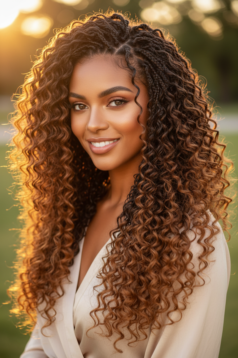 Beautiful Boho Braids Styled