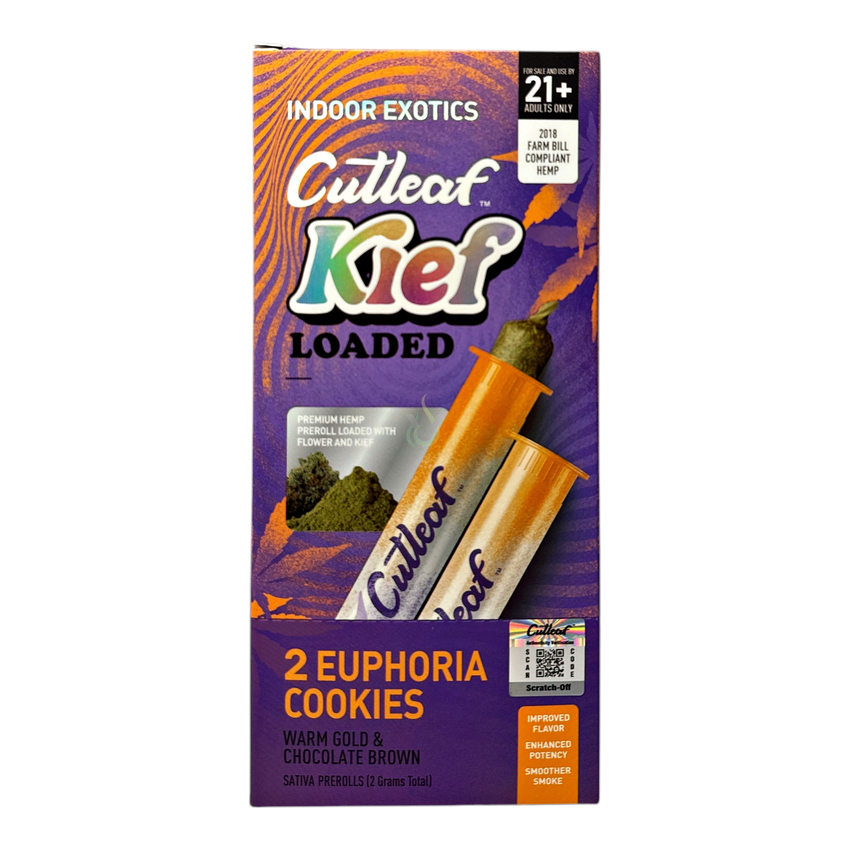 Cutleaf Kief Loaded THC-A Pre Rolls - (10 Count Displays)