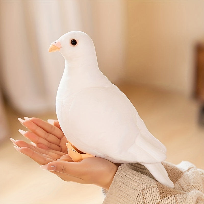 1pc Adorable 7.87in Lifelike Pigeon Plush Toy - Soft, Cuddly, and Realistic Bird Stuffed Animal Doll with Vivid Eyes and Feathers - Perfect Gifts for Kids, Children, and Pigeon Lovers